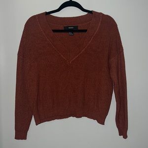 Burnt orange cropped sweater